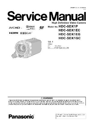 Сервисная инструкция Panasonic HDC-SDX1 ― Manual-Shop.ru