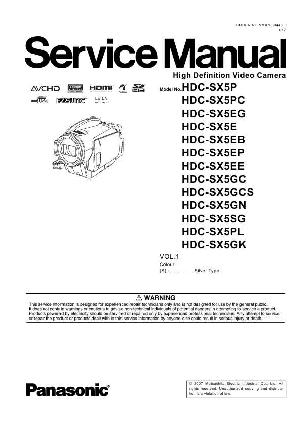 Сервисная инструкция Panasonic HDC-SX5 ― Manual-Shop.ru