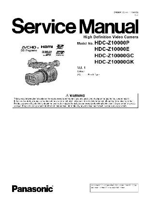 Сервисная инструкция Panasonic HDC-Z10000 ― Manual-Shop.ru