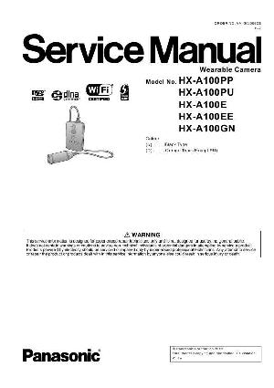 Сервисная инструкция Panasonic HX-A100 ― Manual-Shop.ru