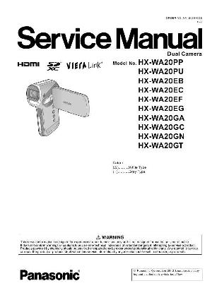 Сервисная инструкция Panasonic HX-WA20 ― Manual-Shop.ru