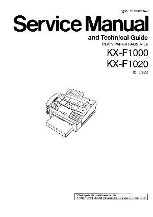 Сервисная инструкция Panasonic KX-F1000 ― Manual-Shop.ru