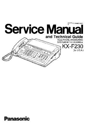 Сервисная инструкция Panasonic KX-F230 ― Manual-Shop.ru