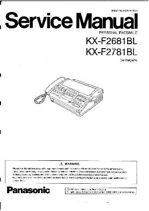 Service manual Panasonic KX-F2681BL, KX-F2781BL ― Manual-Shop.ru