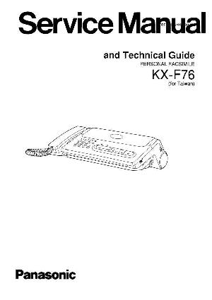 Сервисная инструкция Panasonic KX-F76 ― Manual-Shop.ru