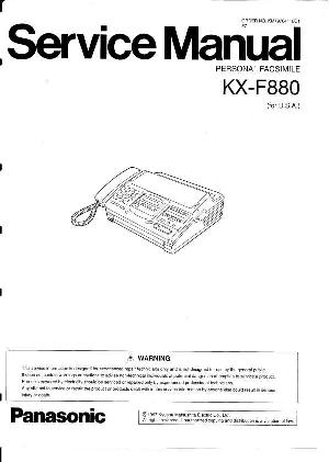 Сервисная инструкция Panasonic KX-F880 ― Manual-Shop.ru