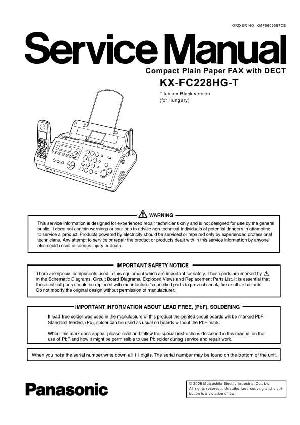 Сервисная инструкция Panasonic KX-FC228HG-T ― Manual-Shop.ru