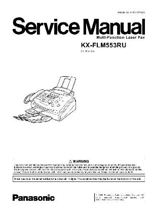 Сервисная инструкция Panasonic KX-FLM553RU ― Manual-Shop.ru