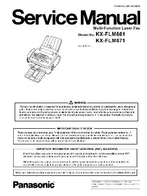 Сервисная инструкция Panasonic KX-FLM661, KX-FLM671 ― Manual-Shop.ru