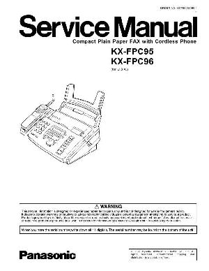 Сервисная инструкция Panasonic KX-FPC95 ― Manual-Shop.ru