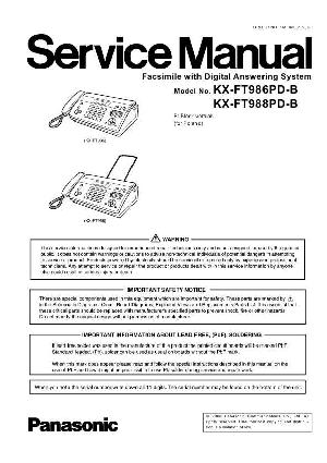 Service manual Panasonic KX-FT986PD, KX-FT988PD ― Manual-Shop.ru