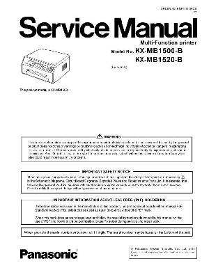 Сервисная инструкция Panasonic KX-MB1500, KX-MB1520 ― Manual-Shop.ru