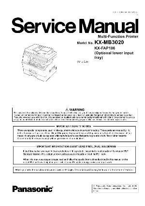 Сервисная инструкция Panasonic KX-MB3020 ― Manual-Shop.ru