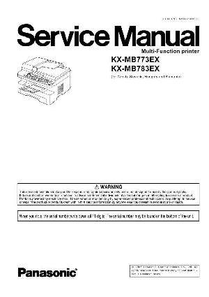 Сервисная инструкция Panasonic KX-MB773EX, KX-MB783EX ― Manual-Shop.ru
