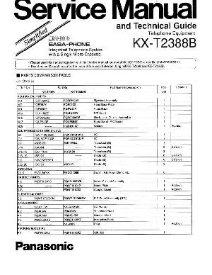 Сервисная инструкция Panasonic KX-T2388B ― Manual-Shop.ru