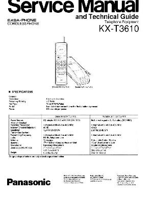 Сервисная инструкция Panasonic KX-T3610 ― Manual-Shop.ru