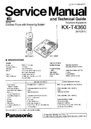 Сервисная инструкция Panasonic KX-T4360 ― Manual-Shop.ru
