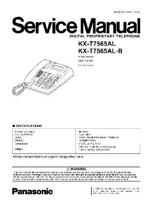 Сервисная инструкция Panasonic KX-T7565 ― Manual-Shop.ru
