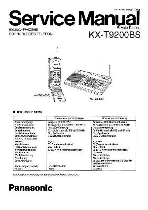 Сервисная инструкция Panasonic KX-T9200BS ― Manual-Shop.ru