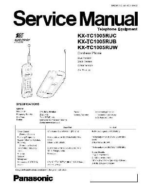 Сервисная инструкция Panasonic KX-TC1005 ― Manual-Shop.ru