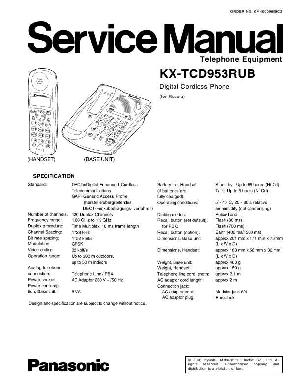 Сервисная инструкция Panasonic KX-TCD953RUB ― Manual-Shop.ru