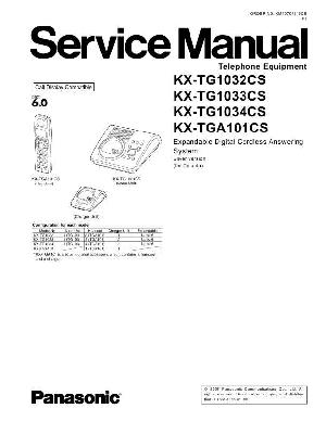 Сервисная инструкция Panasonic KX-TG1032CS ― Manual-Shop.ru