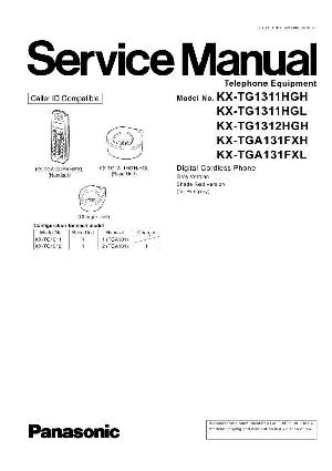 Сервисная инструкция Panasonic KX-TG1311HG ― Manual-Shop.ru