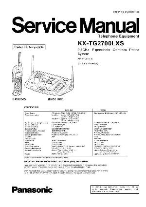 Сервисная инструкция Panasonic KX-TG2700LXS ― Manual-Shop.ru