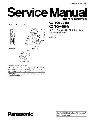 Сервисная инструкция Panasonic KX-TG6051M ― Manual-Shop.ru