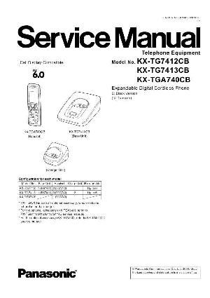 Сервисная инструкция Panasonic KX-TG7412CB ― Manual-Shop.ru