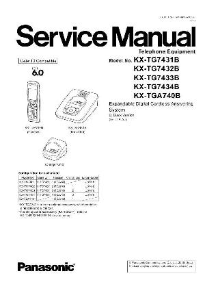 Сервисная инструкция Panasonic KX-TG7431B ― Manual-Shop.ru