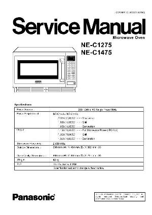 Сервисная инструкция Panasonic NE-C1275, NE-C1475 ― Manual-Shop.ru