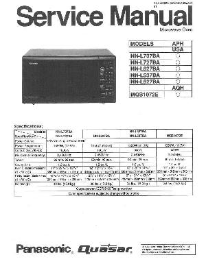 Сервисная инструкция Panasonic NN-L527, NN-L537, NN-L627, NN-L727, NN-L737 ― Manual-Shop.ru