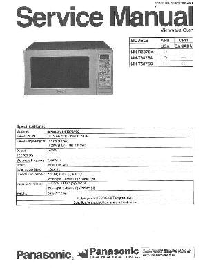 Сервисная инструкция Panasonic NN-R687SA, NN-T687SA, NN-T687SC ― Manual-Shop.ru