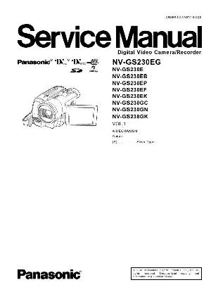 Сервисная инструкция Panasonic NV-GS230, NV-GS238 ― Manual-Shop.ru