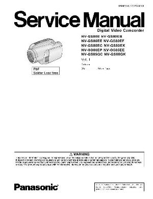 Сервисная инструкция Panasonic NV-GS80, NV-GS85, NV-GS88 ― Manual-Shop.ru