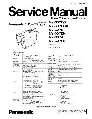 Сервисная инструкция Panasonic NV-GX7 VOL.2 ― Manual-Shop.ru