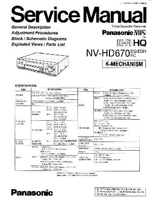Сервисная инструкция Panasonic NV-HD670EC EG EGH ― Manual-Shop.ru