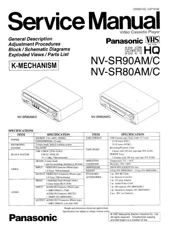 Panasonic sr80 
