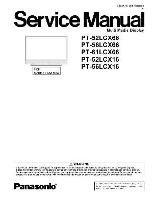 Сервисная инструкция Panasonic PT-52LCX66, PT-56LCX66, PT-61LCX66 ― Manual-Shop.ru