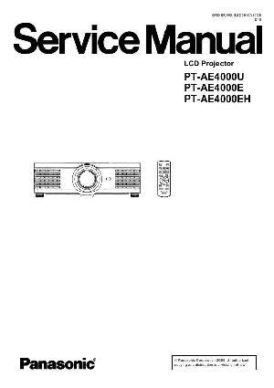 Сервисная инструкция Panasonic PT-AE4000 ― Manual-Shop.ru