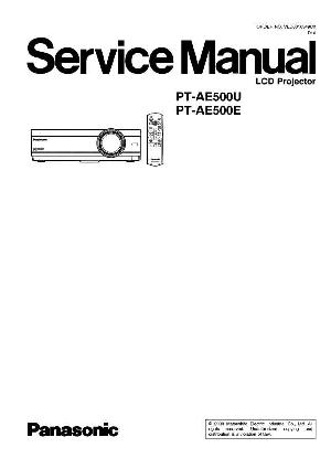 Сервисная инструкция Panasonic PT-AE500E, PT-AE500U ― Manual-Shop.ru