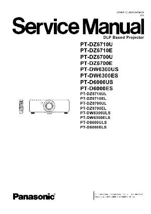 Сервисная инструкция Panasonic PT-D6000 ― Manual-Shop.ru