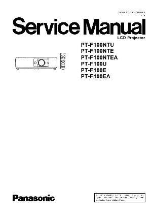 Сервисная инструкция Panasonic PT-F100E, PT-F100NT ― Manual-Shop.ru