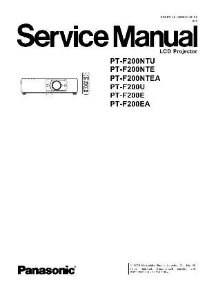 Сервисная инструкция Panasonic PT-F200E, PT-F200NT ― Manual-Shop.ru