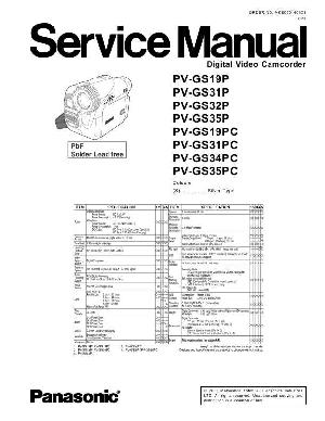 Сервисная инструкция Panasonic PV-GS19P, PV-GS31P, PV-GS32P, PV-GS35P ― Manual-Shop.ru