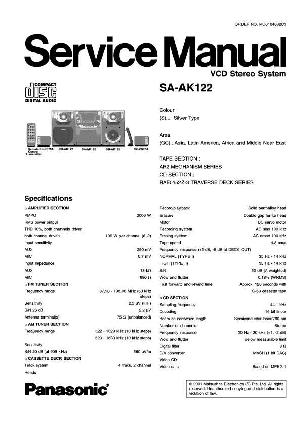 Сервисная инструкция Panasonic SA-AK122 ― Manual-Shop.ru