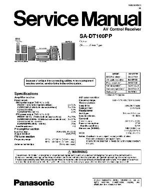 Сервисная инструкция Panasonic SA-DT100PP ― Manual-Shop.ru