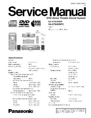 Сервисная инструкция Panasonic SA-HT640WP, SA-HT640WPC ― Manual-Shop.ru