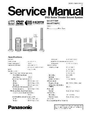Сервисная инструкция Panasonic SA-HT740P, SA-HT740PC ― Manual-Shop.ru